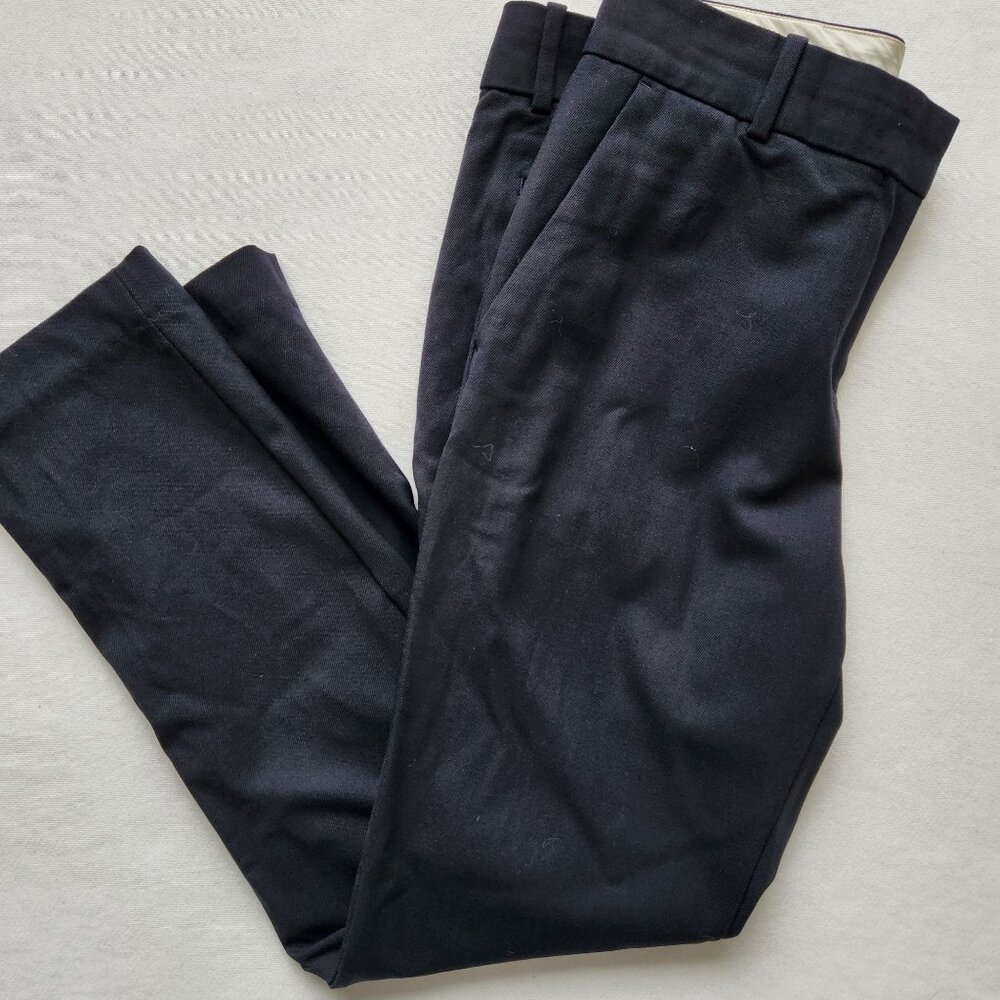 Everlane Women's Wool Dress Pants Navy Blue Business Casual Work Cropped Size 8
